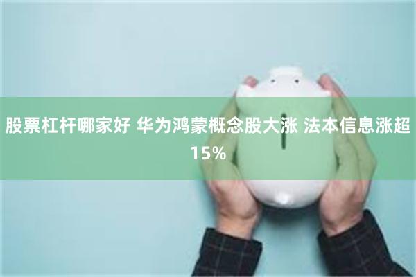 股票杠杆哪家好 华为鸿蒙概念股大涨 法本信息涨超15%