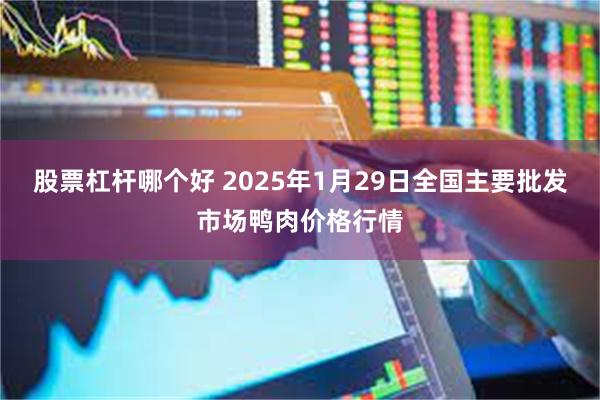 股票杠杆哪个好 2025年1月29日全国主要批发市场鸭肉价格行情